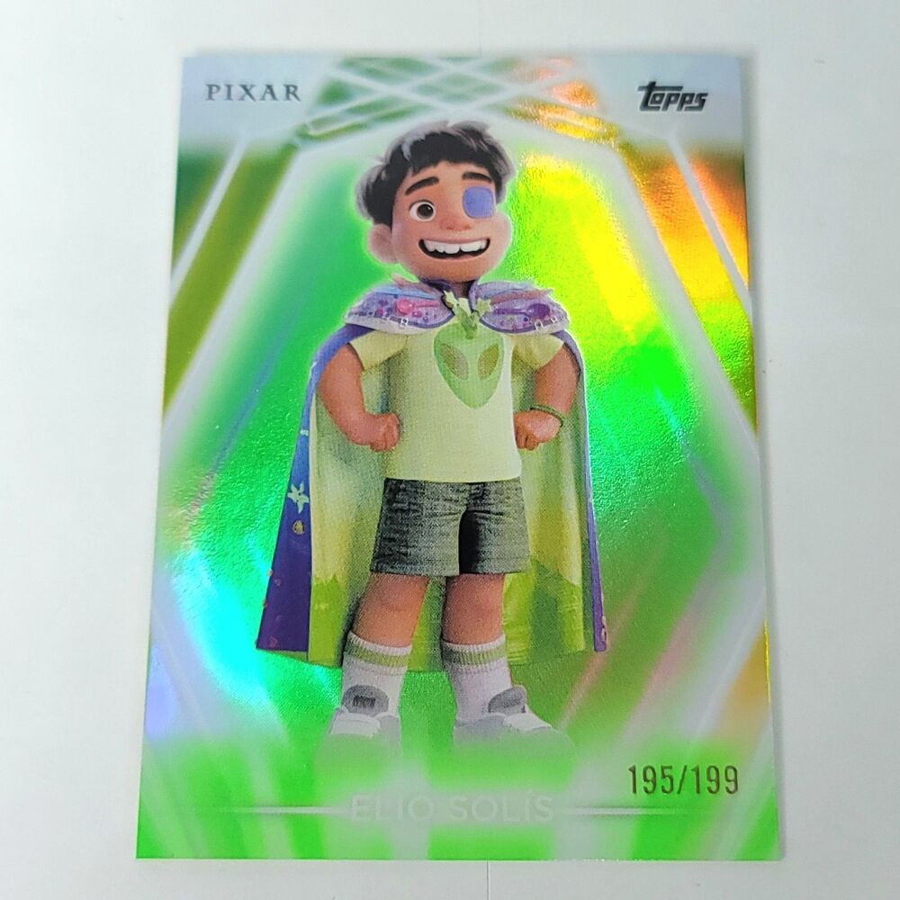 Elio Solis Topps 2026 Disney Neon Holo Parallel Refractor Limited 195/199